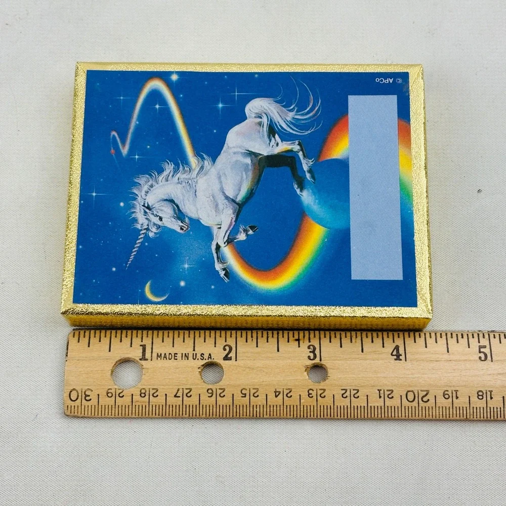 Vintage Antioch Unicorn Rainbow 49 Bookplate Lot Partial Box Gummed Labels USA